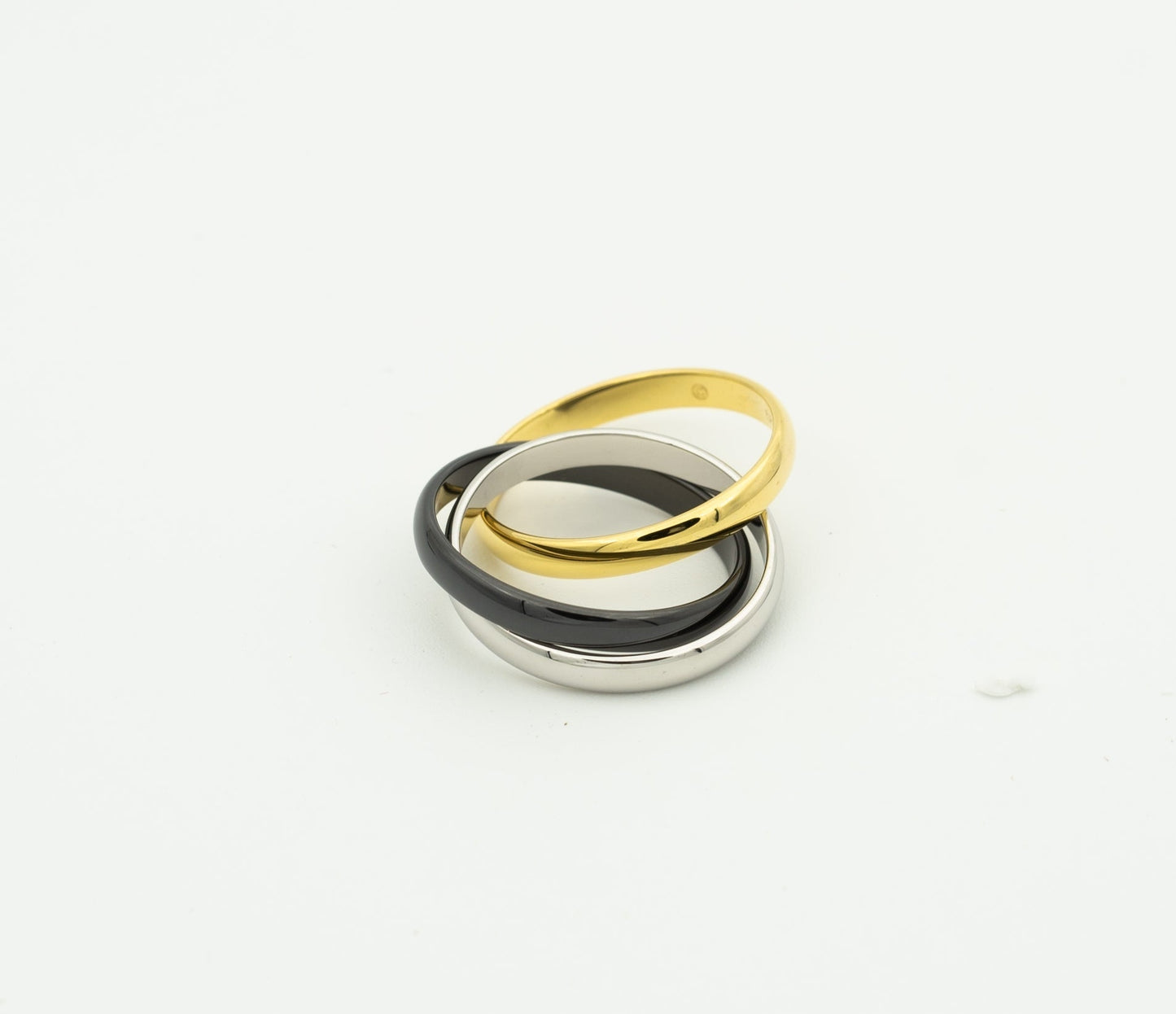 [Luxe Jewelry]TRINITY RING BLACK GOLD SILVER
