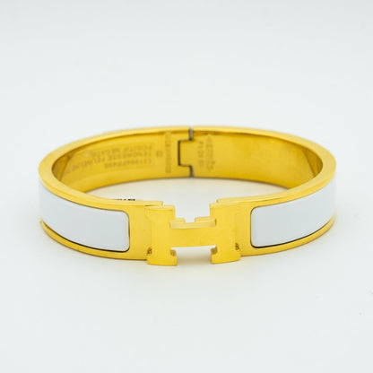 [Luxe Jewelry]H WHITE BRACELET