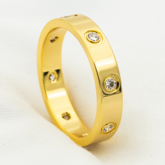 [Luxe Jewelry]LOVE RING 3.6MM 8 DIAMONDS