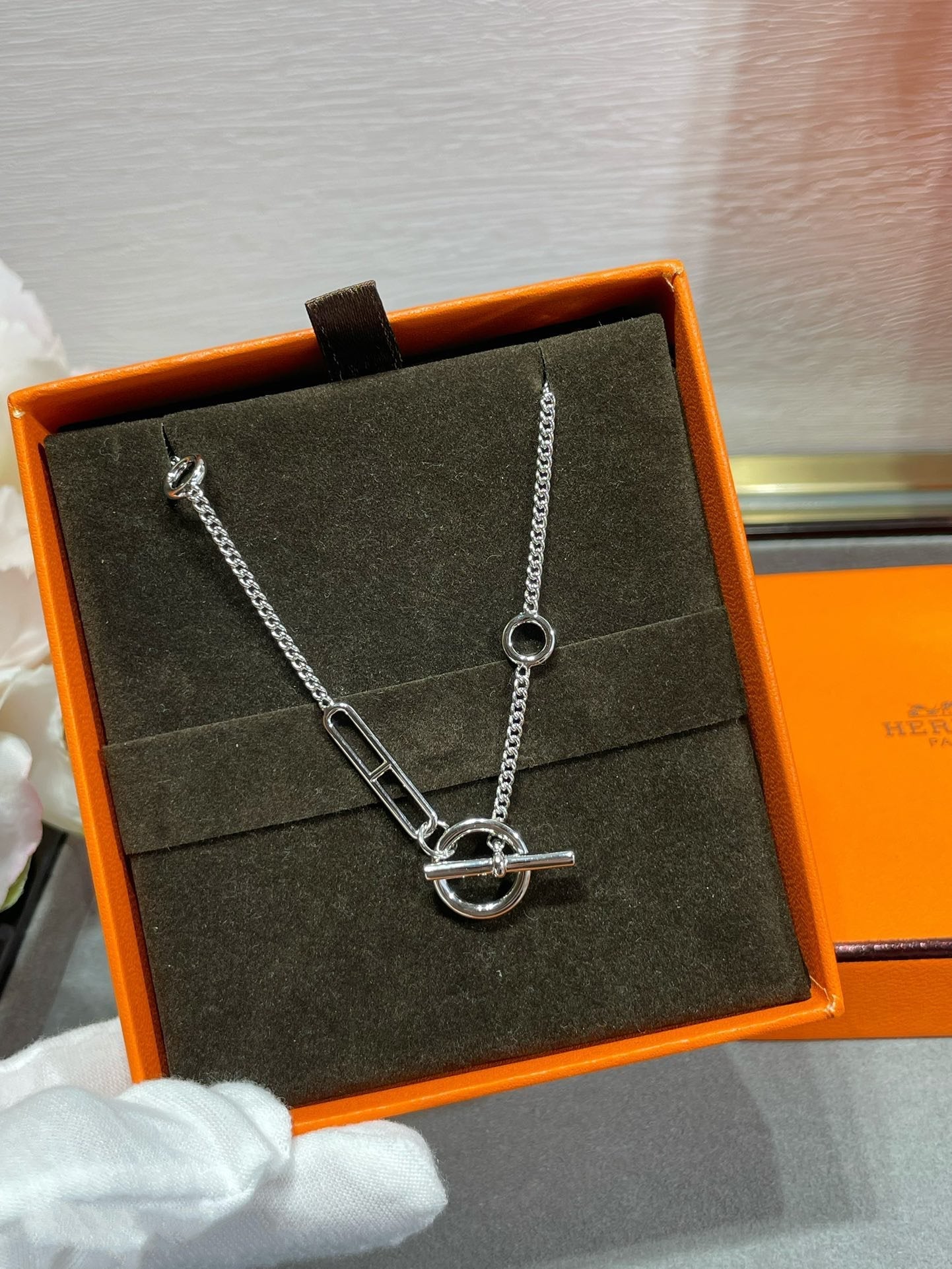 [Luxe Jewelry]HM STERLING CHAINE D'ANCRE HEART