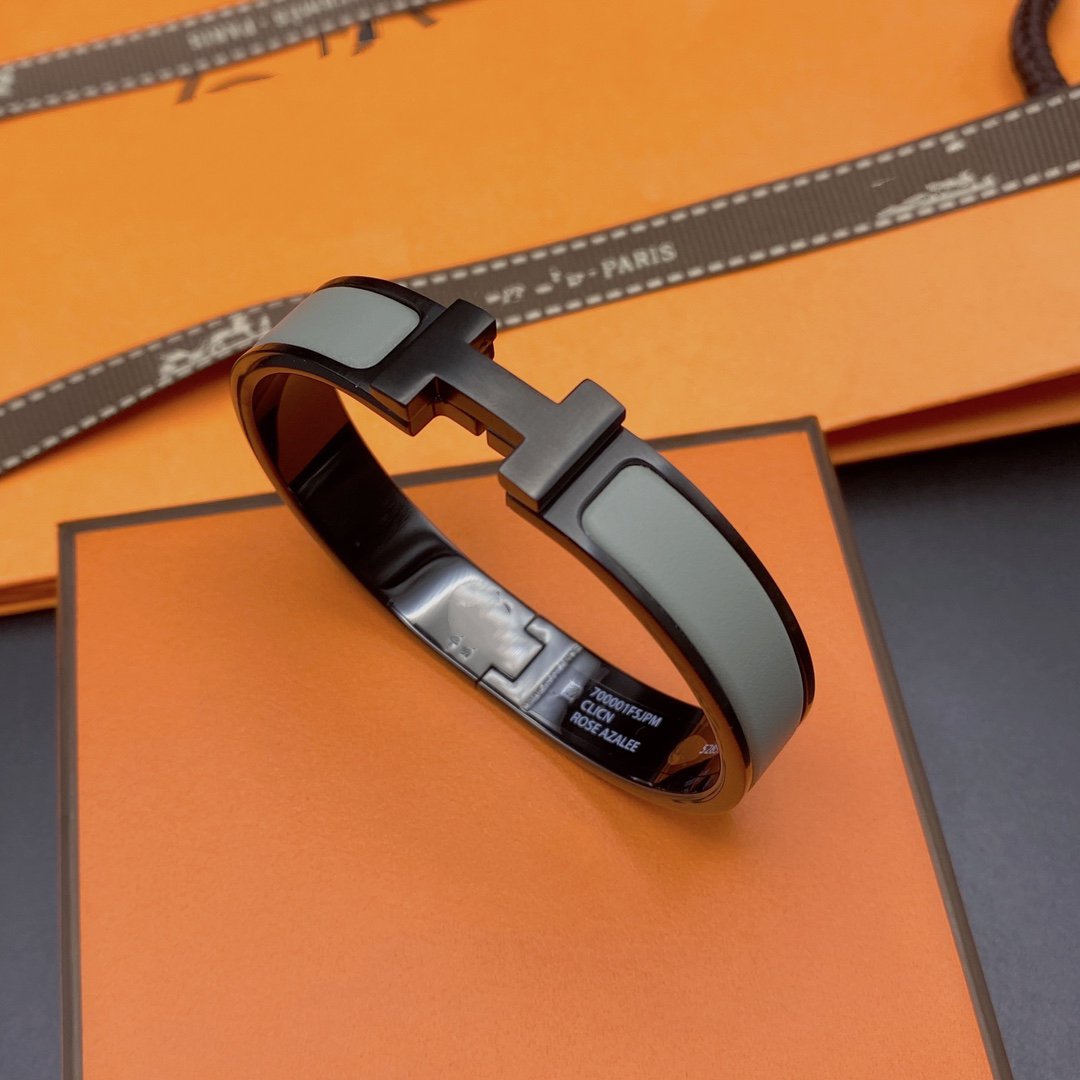 [Luxe Jewelry]CLIC HM SO BLACK GREY BRACELET