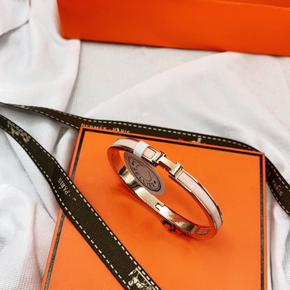 [Luxe Jewelry]CLASSIC HM CLIC  PINK 8MM ENAMEL BRACELET