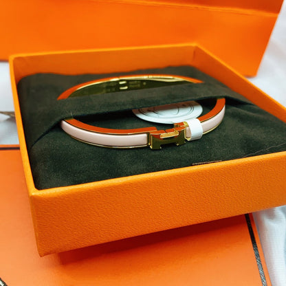 [Luxe Jewelry]CLASSIC HM CLIC  PINK 8MM ENAMEL BRACELET