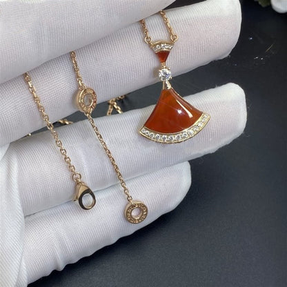 [Luxe Jewelry]DREAM NECKLACE CARNELIAN DIAMOND