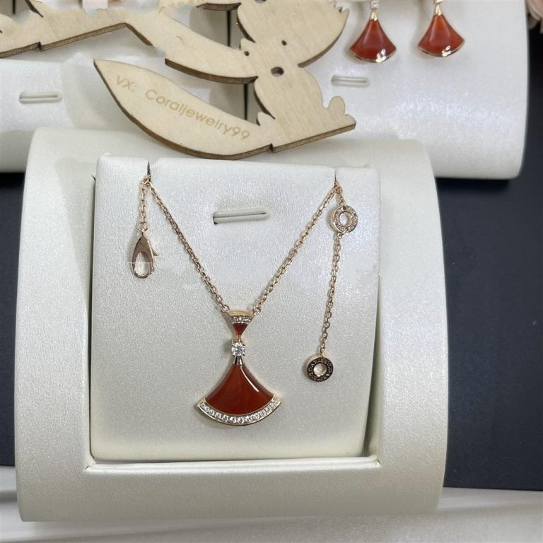 [Luxe Jewelry]DREAM NECKLACE CARNELIAN DIAMOND