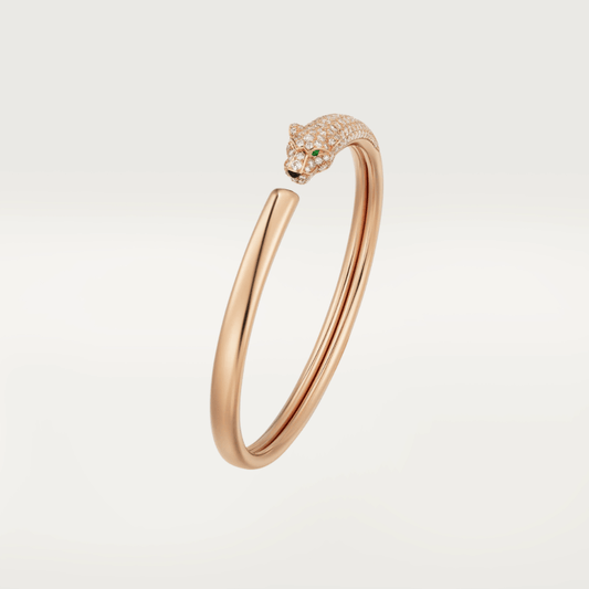 [Luxe Jewelry]PANTHERE ROSE GOLD DIAMOND OPEN BRACELET