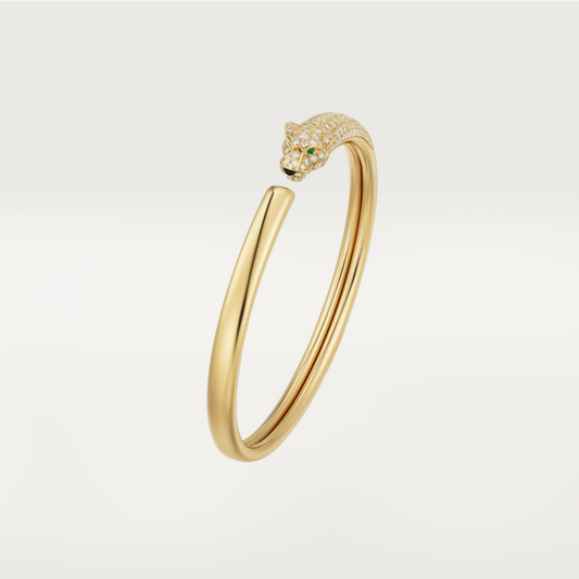 [Luxe Jewelry]PANTHERE GOLD DIAMOND OPEN BRACELET