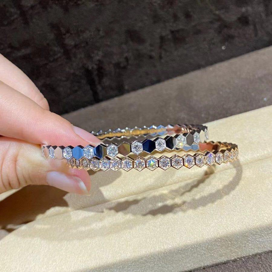 [Luxe Jewelry]BEE LOVE GOLD BRACELET FULL DIAMOND