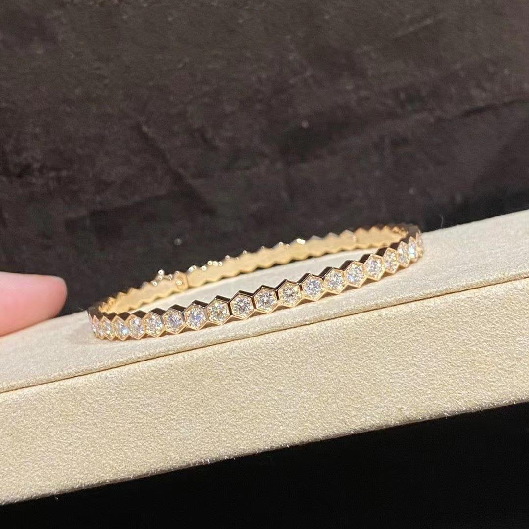 [Luxe Jewelry]BEE LOVE GOLD BRACELET FULL DIAMOND