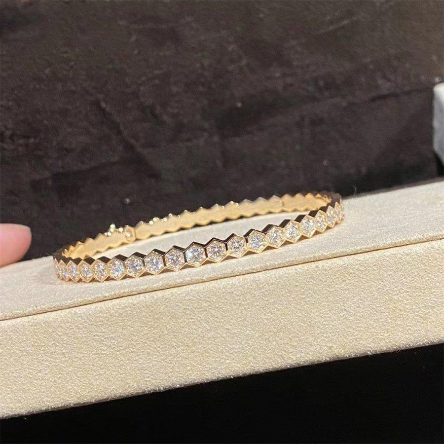 [Luxe Jewelry]BEE LOVE GOLD BRACELET FULL DIAMOND