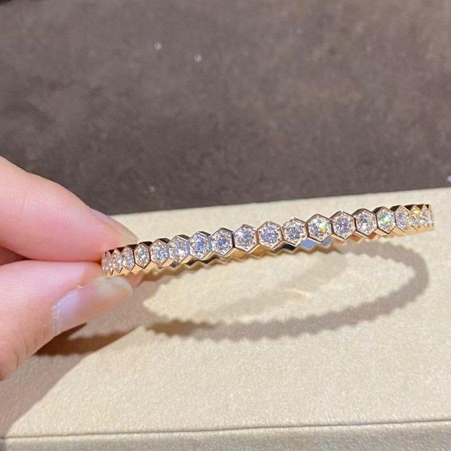 [Luxe Jewelry]BEE LOVE GOLD BRACELET FULL DIAMOND