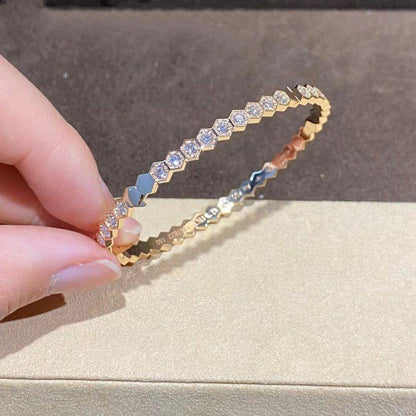 [Luxe Jewelry]BEE LOVE GOLD BRACELET FULL DIAMOND