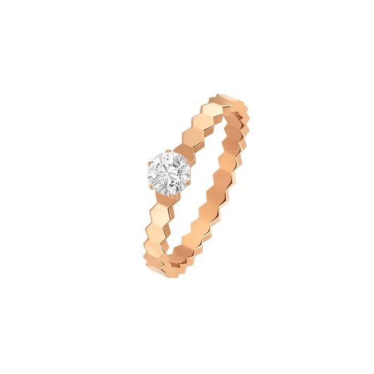 [Luxe Jewelry]BEE LOVE RING PINK GOLD 1 DIAMOND