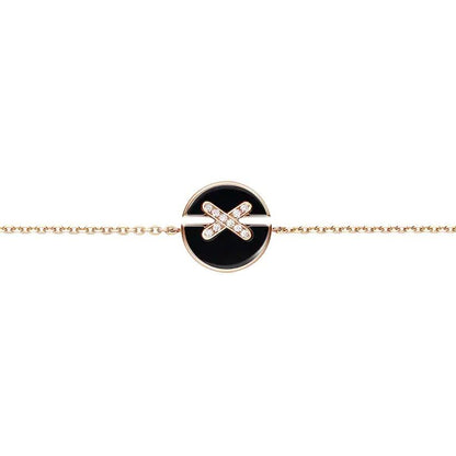 [Luxe Jewelry]JEUX DE BRACELET ONYX PINK GOLD DIAMOND