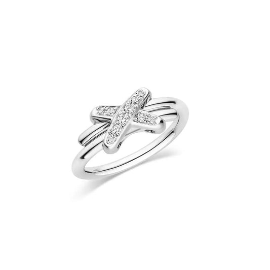 [Luxe Jewelry]JEUX DE SILVER DIAMOND RING