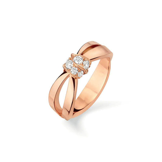 [Luxe Jewelry]LIENS RING PINK GOLD DIAMOND