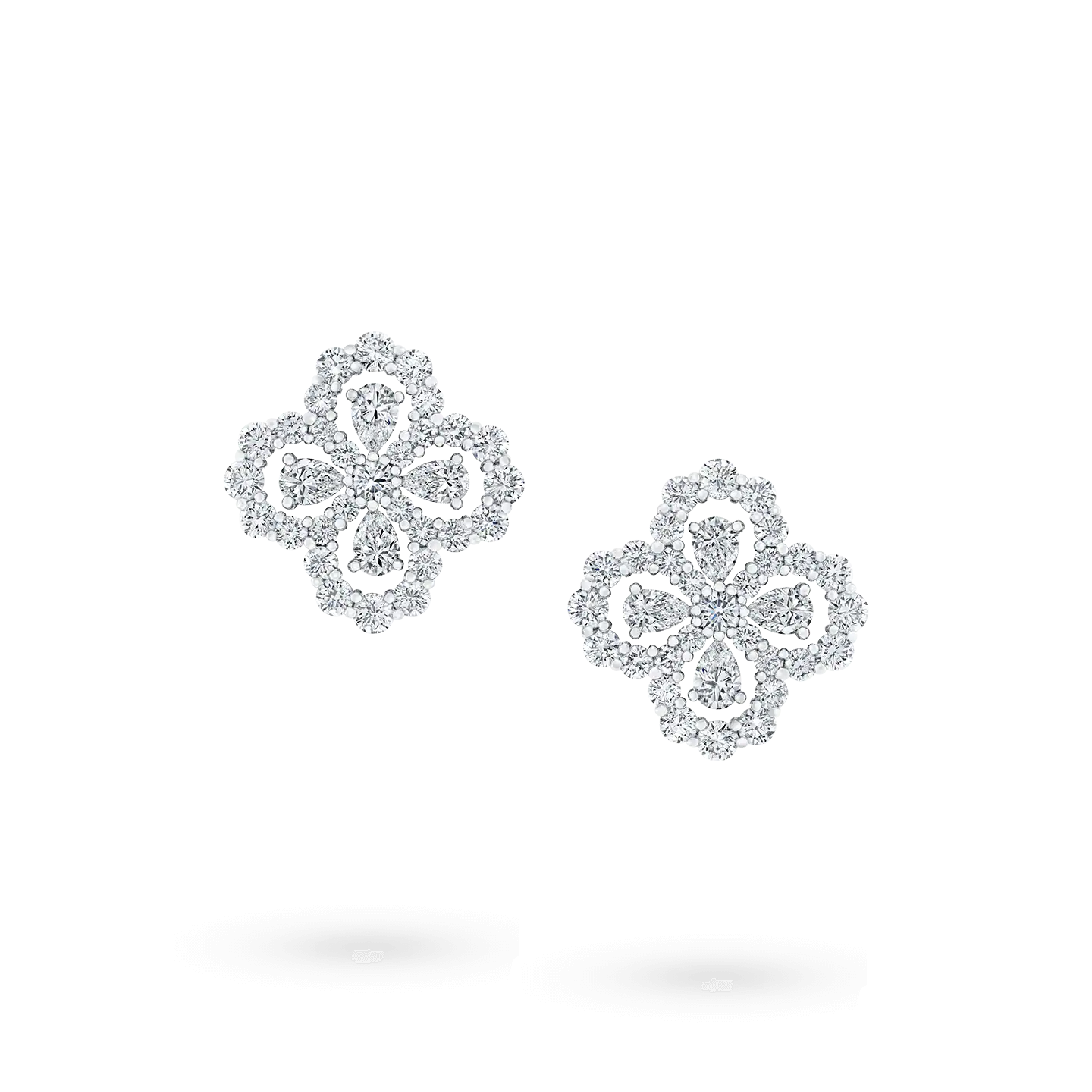[Luxe Jewelry]LOOP EARRINGS FULL MOTIF DIAMOND 16MM