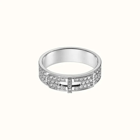[Luxe Jewelry]KELLY SILVER DIAMOND RING