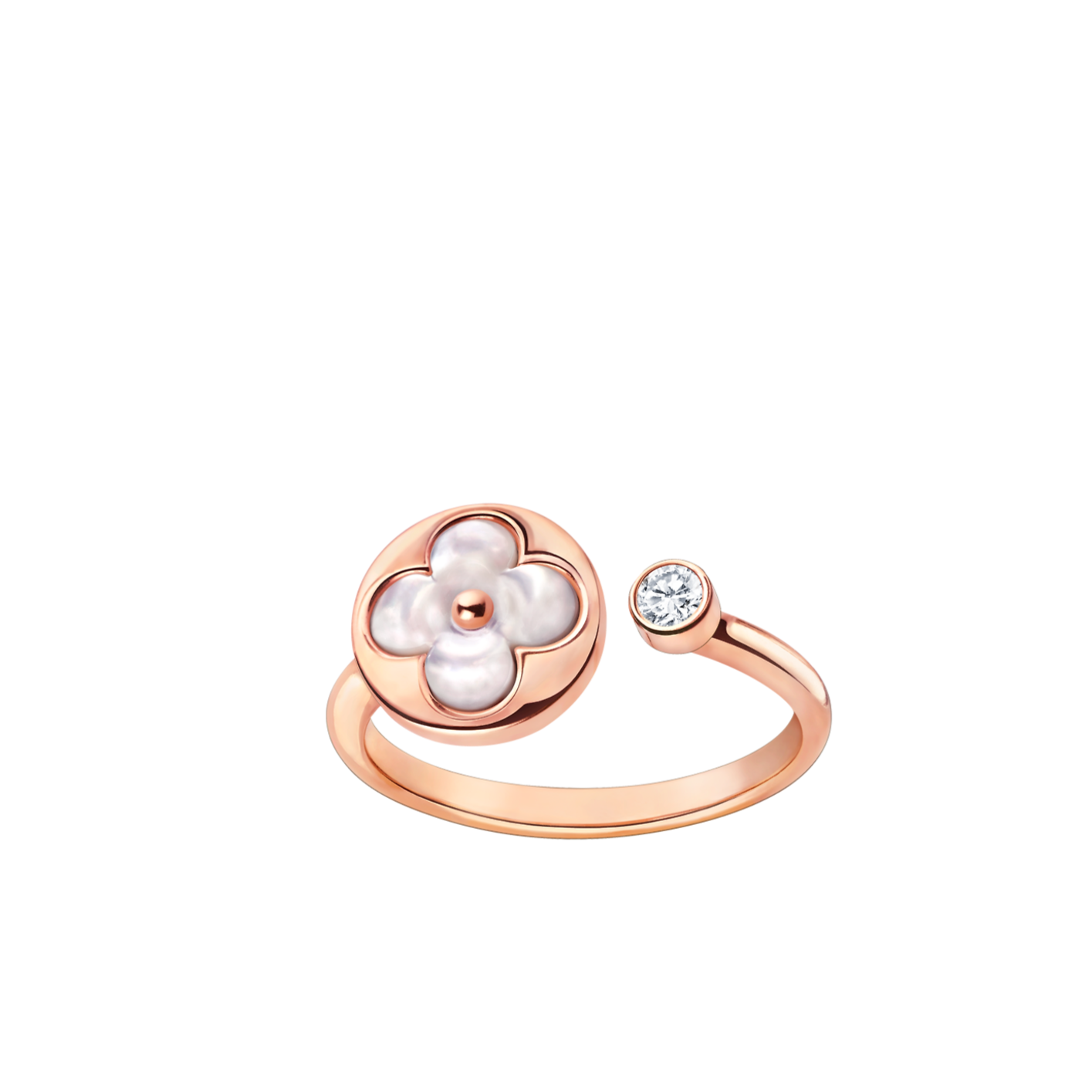 [Luxe Jewelry]SUN 1 DIAMOND PINK MOP RING