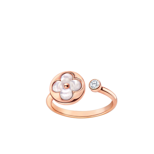 [Luxe Jewelry]SUN 1 DIAMOND PINK MOP RING