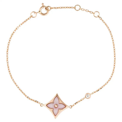[Luxe Jewelry]STAR 1 DIAMOND PINK GOLD BRACELET