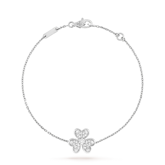 [Luxe Jewelry]FRIVOLE SILVER FLOWER DIAMOND BRACELET