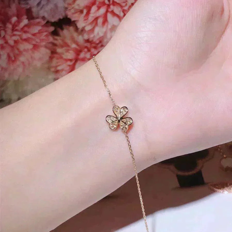 [Luxe Jewelry]FRIVOLE GOLD FLOWER DIAMOND BRACELET