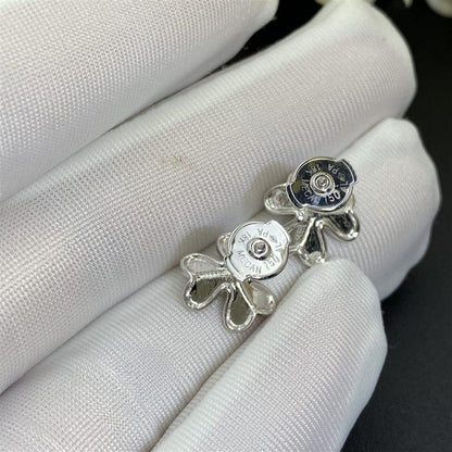 [Luxe Jewelry]FRIVOLE MINI SILVER FLOWER EARRINGS