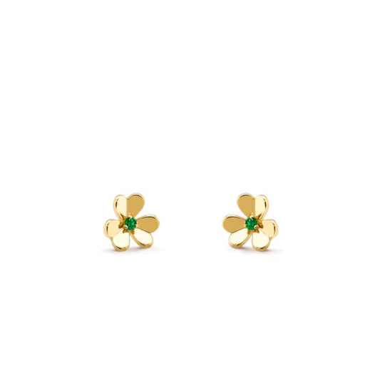 [Luxe Jewelry]FRIVOLE  FLOWER MALACHITE EARRINGS