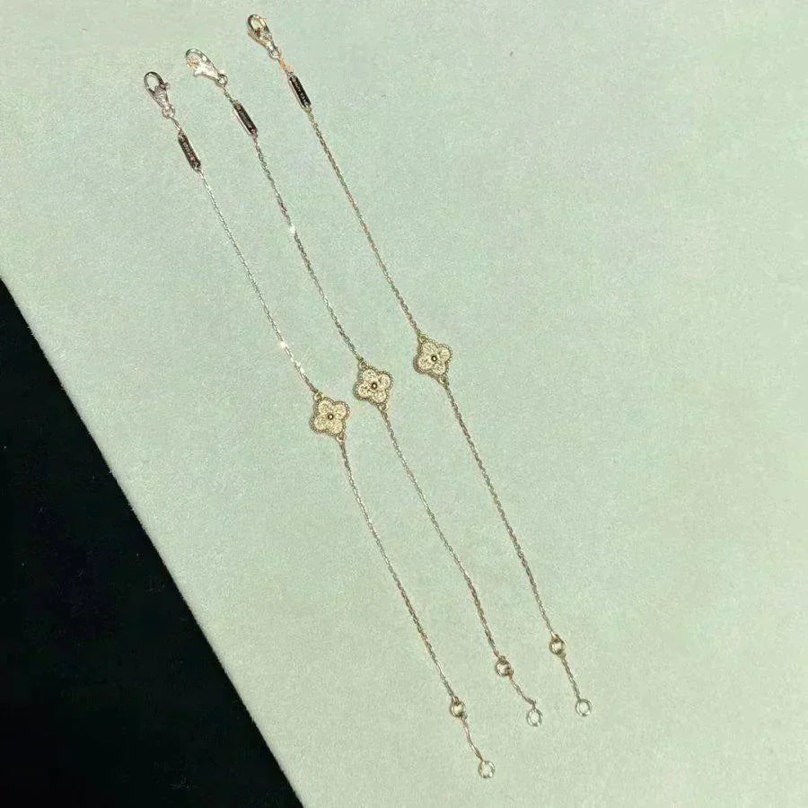 [Luxe Jewelry]CLOVER SINGLE FLOWER BRACELET