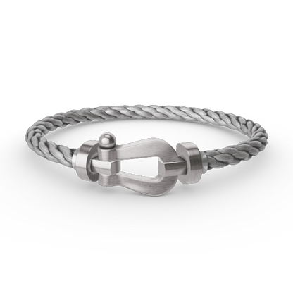 [Luxe Jewelry]FORCE LARGE HORSESHOE NO DIAMOND BRACELET SILVER