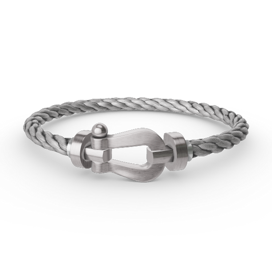 [Luxe Jewelry]FORCE LARGE HORSESHOE NO DIAMOND BRACELET SILVER