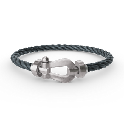 [Luxe Jewelry]FORCE LARGE HORSESHOE NO DIAMOND BRACELET SILVER