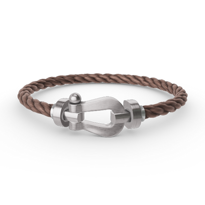 [Luxe Jewelry]FORCE LARGE HORSESHOE NO DIAMOND BRACELET SILVER