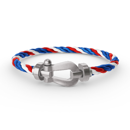 [Luxe Jewelry]FORCE LARGE HORSESHOE NO DIAMOND BRACELET SILVER
