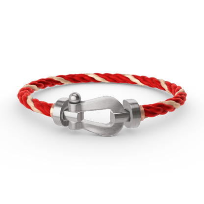 [Luxe Jewelry]FORCE LARGE HORSESHOE NO DIAMOND BRACELET SILVER