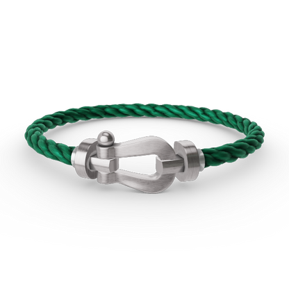 [Luxe Jewelry]FORCE LARGE HORSESHOE NO DIAMOND BRACELET SILVER