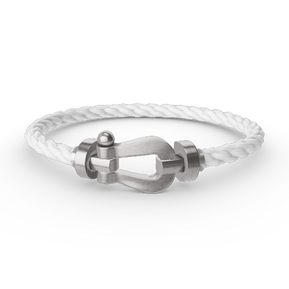 [Luxe Jewelry]FORCE LARGE HORSESHOE NO DIAMOND BRACELET SILVER