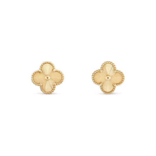 [Luxe Jewelry]CLOVER MEDIUM 1 MOTIFS LASER EARRINGS