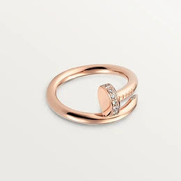 [Luxe Jewelry]JUSTE RING 2.65MM PINK GOLD DIAMOND