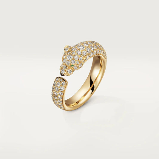 [Luxe Jewelry]PANTHERE PINK GOLD DIAMOND RING